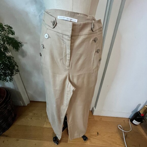 VERONICA BEARD Linen Hunter Pants Size 2 - Picture 2 of 6